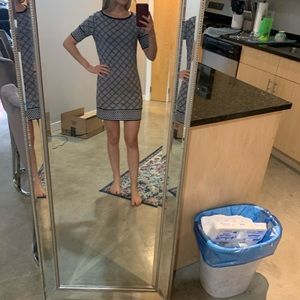 Michael Kors black and white pattern dress